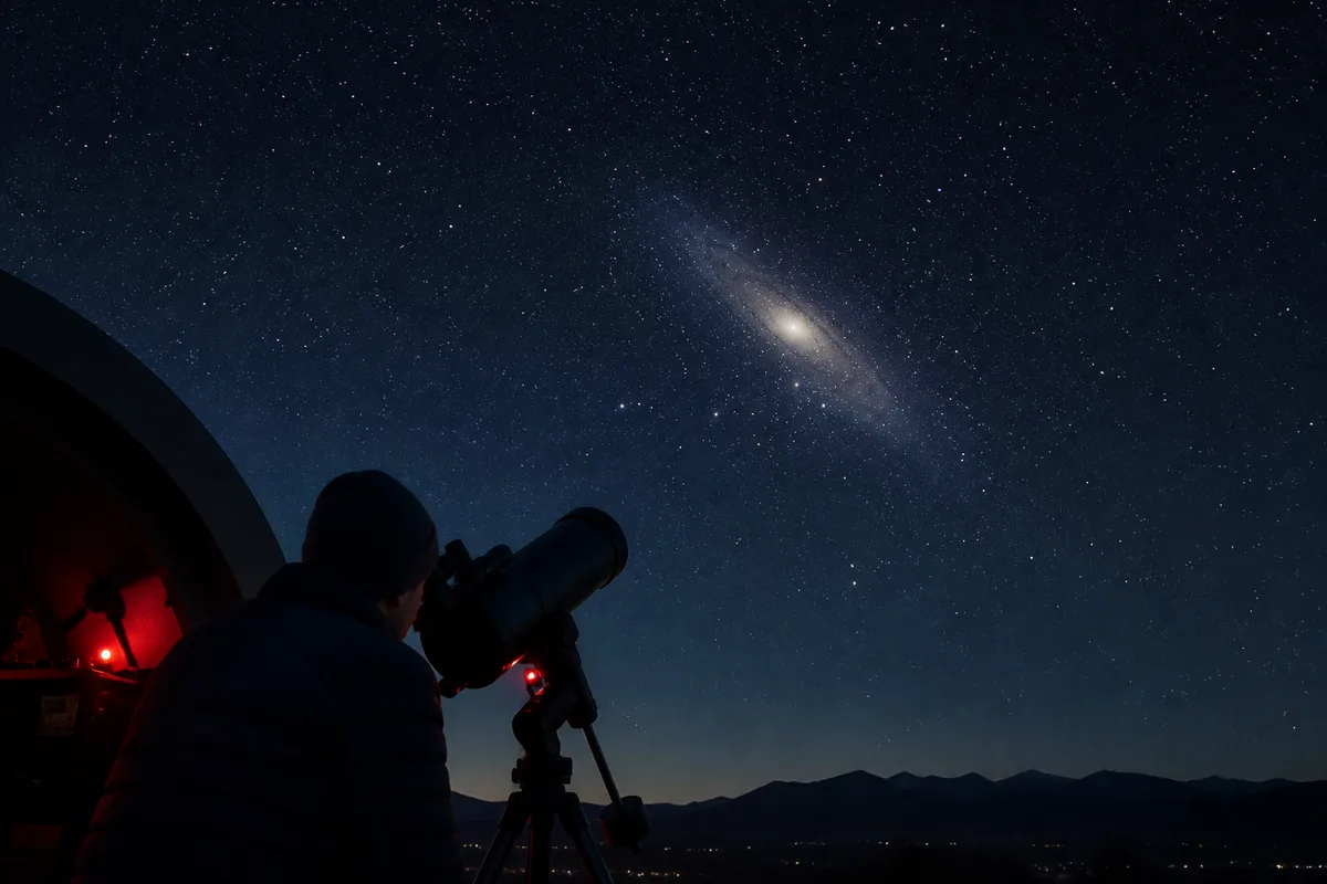 Observer la galaxie d'Andromède depuis la Terre